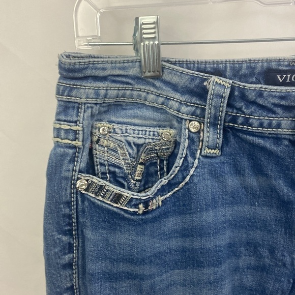 Vigoss Denim Jeans Womens Dublin Slim Boot Heritage Fit Size 5/6 L35 - Picture 6 of 15